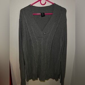 Faded Glory Size XXL Gray Sweater